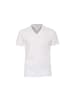 CASAMODA V-Kragen T-Shirt für Herren in weiss