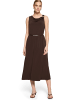 Zero  Midikleid mit Schnalle in Chocolate Plum