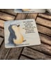 Mr. & Mrs. Panda Tischuntersetzer Pinguin mHerzieren Design mit... in Weiß