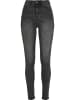 Urban Classics High Waist in black stone washed