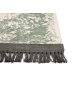 Beliani Kurzflor AKARSU in Grün/Schwarz/Beige - (W) 80 x (H) 0.3 x (L) 150 cm