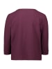 BETTY & CO Strukturshirt mit Rundhalsausschnitt in Dark Aubergine