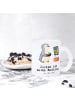 Mr. & Mrs. Panda Trinkglas Pinguin Zocken mit Spruch in Transparent