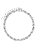Steel_Art Armband Damen Nadia silberfarben in silberfarben poliert
