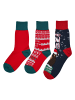 Urban Classics Urban Classics Unisex Christmas Bear Socks Kids 3-Pack in multicolor