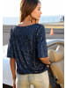 LASCANA Paillettenshirt in dunkelblau