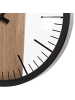 Beliani Wanduhr VILLORA in Schwarz/Braun - (W) 38 x (H) 38 x (L) 5 cm