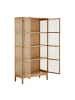 ebuy24 Vitrinenschrank Vigga Eiche 90 x 40 cm