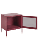 Beliani Nachttisch OSSETT in Rot - (W) 45 x (H) 51 x (L) 35 cm
