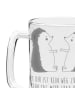 Mr. & Mrs. Panda Krug Igel Liebe mit Spruch in Transparent