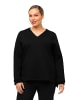 Ulla Popken Sweatshirt in schwarz