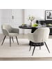 home24 Polsterstuhl Glassburn 2er-Set in Beige