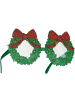 tectake Spaßbrille in Einheitsgröße mit dem Motto Weihnachten, rot/grün