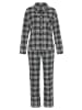 H.I.S Pyjama in schwarz-kariert