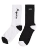 Mister Tee Basic Socks in black/white aquarius