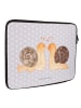 Mr. & Mrs. Panda Notebook Tasche Schnecken Liebe ohne Spruch in Grau Pastell