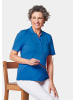 GOLDNER Poloshirt in hochwertiger Pikee-Qualität in azurblau