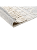 Beliani Geflochtener Teppich SOLHAN in Beige/Grau - (W) 160 x (L) 230 cm