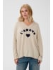 CULTURE Strickpullover CUamour Oversize fit in Dune Melange