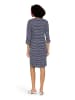 CARTOON Casual-Kleid mit Muster in Dunkelblau/Weiß