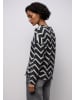 Street One Flauschiges Shirt in Schwarz