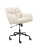 Beliani Bürostuhl PALMDALE in Beige/Schwarz - (W) 58 x (H) 87 x (L) 61 cm