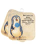 Mr. & Mrs. Panda Topflappen Lustig Pinguin Lolli Design mit Spruch in Weiß
