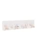 relaxdays Kindergarderobe in  Natur/ Weiß - (B)38 x (H)10 x (T)5,5 cm
