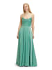 Vera Mont Abendkleid mit Wasserfallausschnitt in Light Green