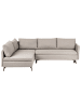 Beliani Schlafsofa KOGE in Beige/Schwarz - (W) 281 x (H) 93 x (L) 93 cm rechtsseitig