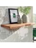 KADIMA DESIGN Wandregal mit Baumkante Massivholz 60 cm, Design Schweberegal