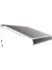 COSTWAY Gelenkarmmarkise 2,5x2m in Grau