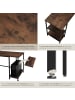 tectake Computer-Schreibtisch Stoke 137 x 55 x 75 cm, Industrial Holz dunkel, rustikal
