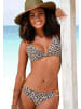 Buffalo Triangel-Bikini-Top in braun-bedruckt