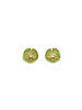 IZIA Women Stud Earrings in Rose Gold Green