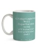 Mr. & Mrs. Panda Tasse Spruch Altenpflegerin Superheld mit Spruch in Meeresbrise
