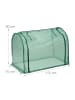 relaxdays Foliengewächshaus in Transparent/ Grün -  (B)113 x (H)80 x (T)70 cm