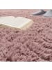KADIMA DESIGN Hochflor Teppich Shaggy waschbar Unifarben Schlafzimmer in Rosa