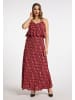 faina Maxikleid Mit Schlangen-Print in Rot Schlange