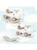 COSTWAY 3 in 1 Schaukeltier ab 1 Jahr in Beige