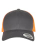  Flexfit  Flexfit Unisex Retro Trucker 2-Tone in charcoal/neon orange