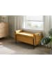 Beliani Bettbank LEWES in Gelb/Schwarz - (W) 114 x (H) 55 x (L) 50 cm