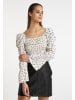 myMo ROCKS Damen Longsleeve in Wollweiss