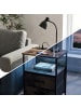relaxdays Beistelltisch in Braun/ Schwarz - (B)40 x (H)60 x (T)30 cm