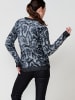 KOROSHI Women's animal jacquard knit jersey in SCHWARZ