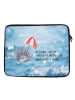 Mr. & Mrs. Panda Notebook Tasche Seeigel mit Spruch in OZeichenanblue