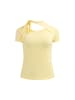 myMo Damen Jerseyshirt in Hellgelb
