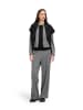 BETTY & CO Jerseyjacke mit Fransen in Schwarz/Grau