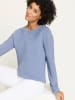 Sieh an! Langarm-Pullover in bleu