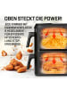 Gourmetmaxx GOURMETmaxx FryUp XL Vertikale Doppelkammer-Heißluftfritteuse - 12 Liter